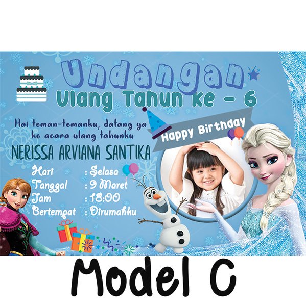 Detail Undangan Frozen Nomer 3