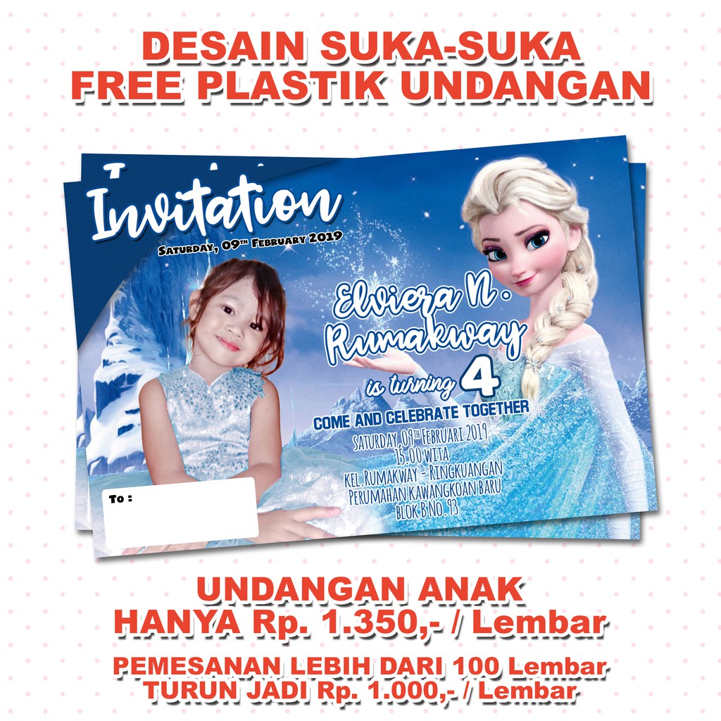 Detail Undangan Frozen Nomer 21