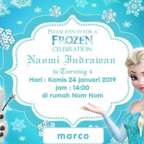 Detail Undangan Frozen Nomer 41