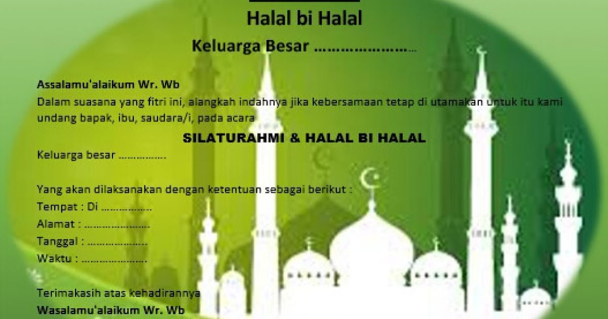 Detail Undangan Halal Bihalal Nomer 11