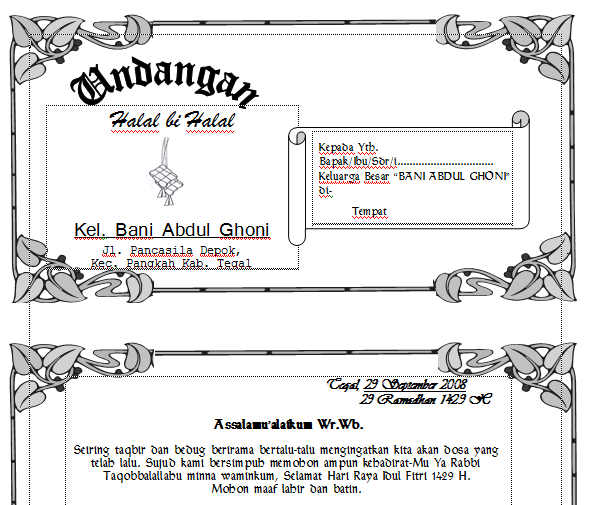 Detail Undangan Halal Bihalal Keluarga Doc Nomer 31