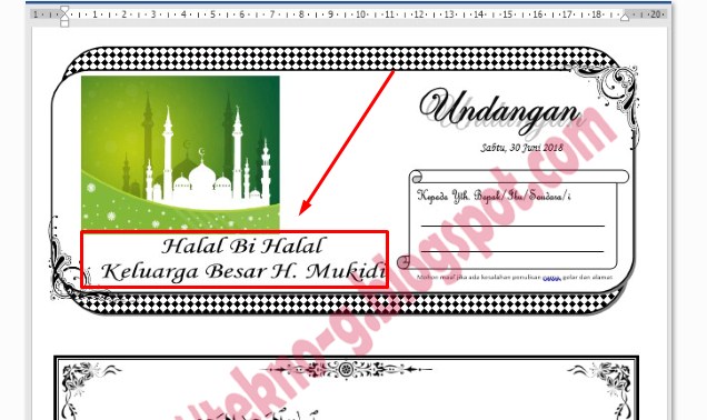 Detail Undangan Halal Bihalal Keluarga Doc Nomer 34