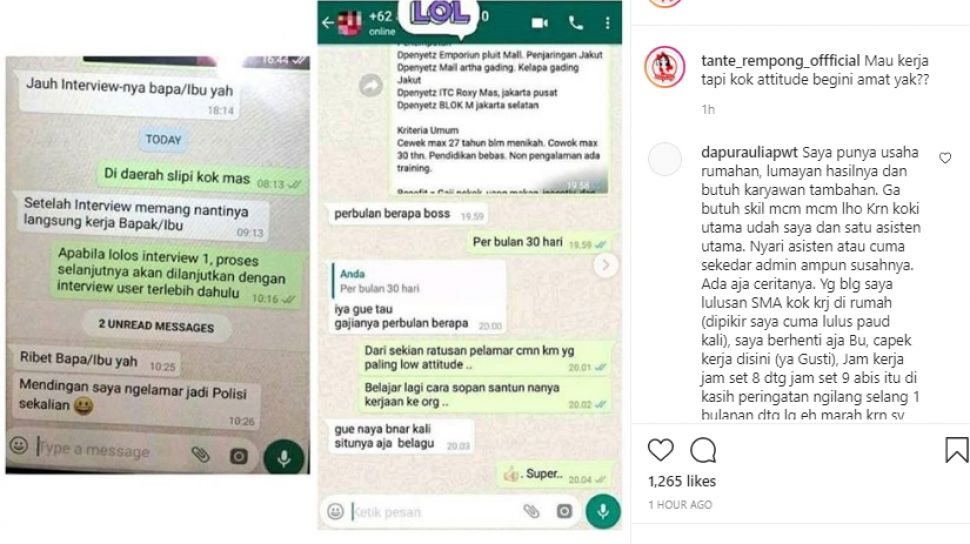 Detail Undangan Interview Via Whatsapp Nomer 19