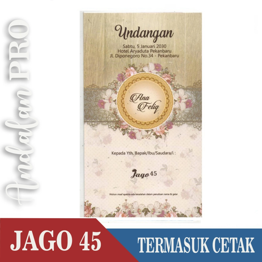 Detail Undangan Jago 49 Nomer 49