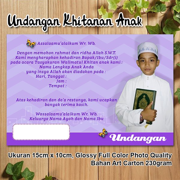 Detail Undangan Khitan Anak Nomer 17