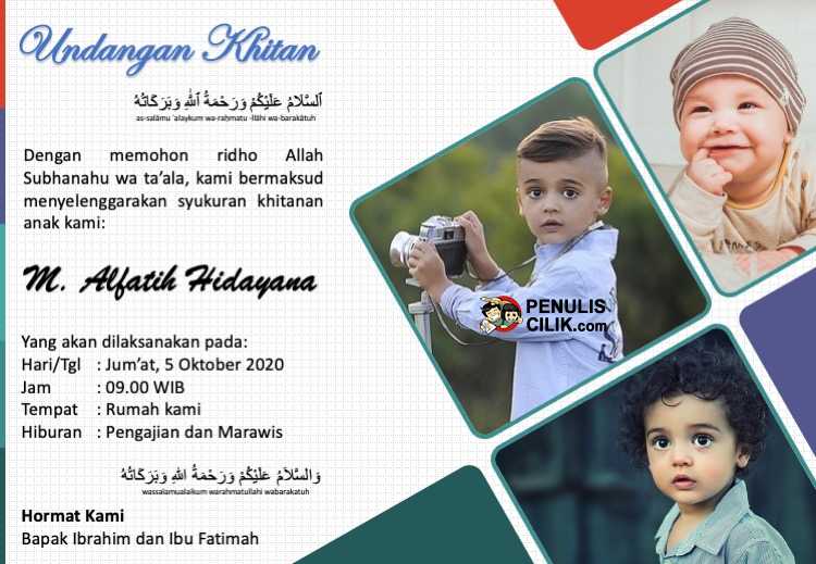 Detail Undangan Khitan Anak Nomer 25