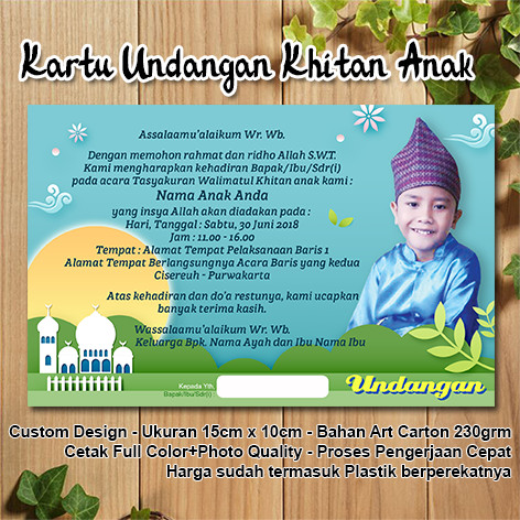 Detail Undangan Khitan Anak Nomer 7