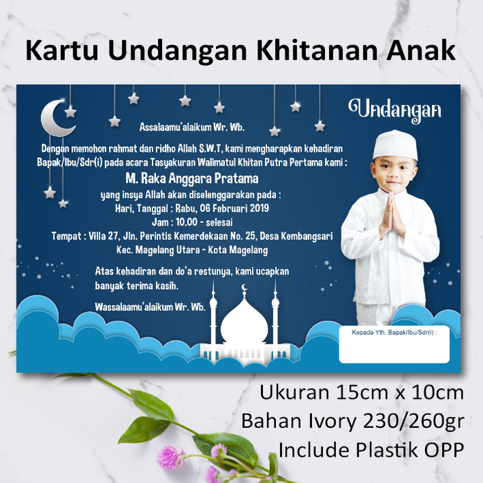 Detail Undangan Khitanan Sunat Anak Format Coreldraw Nomer 21