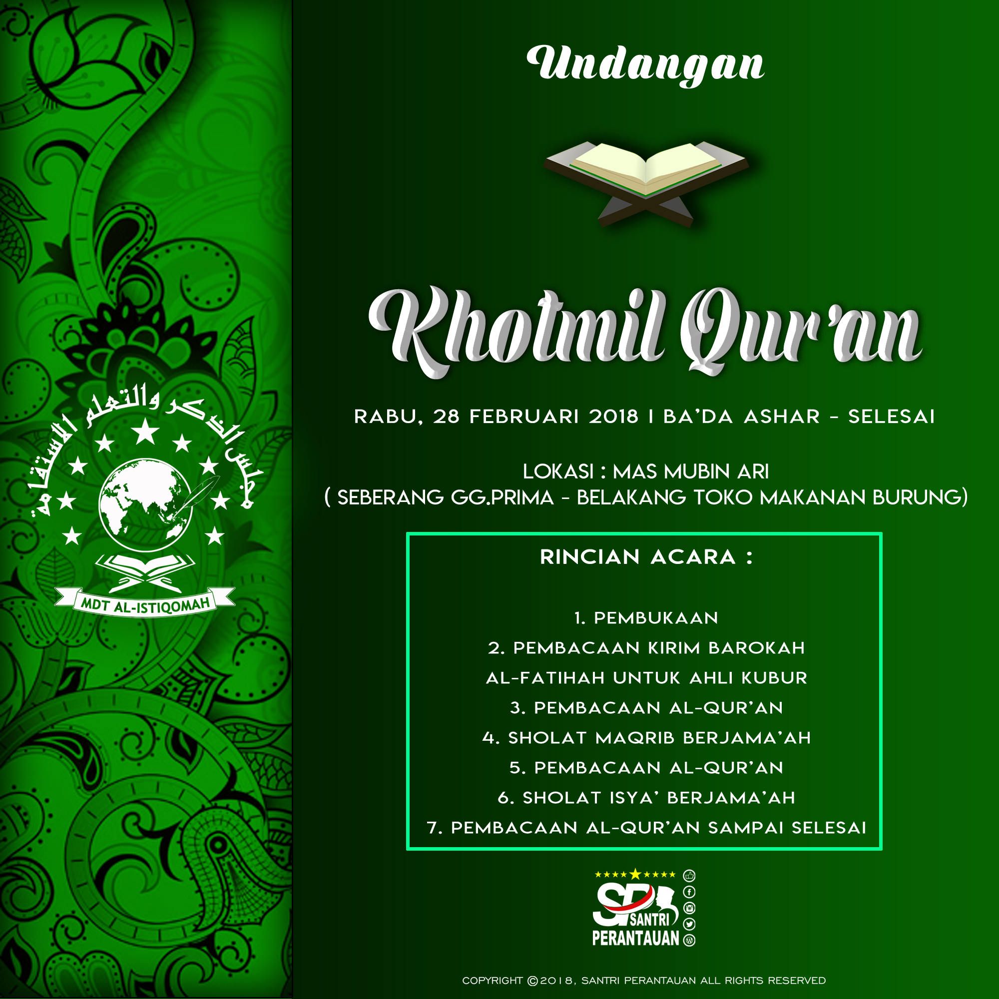 Detail Undangan Khotmil Qur An Nomer 11