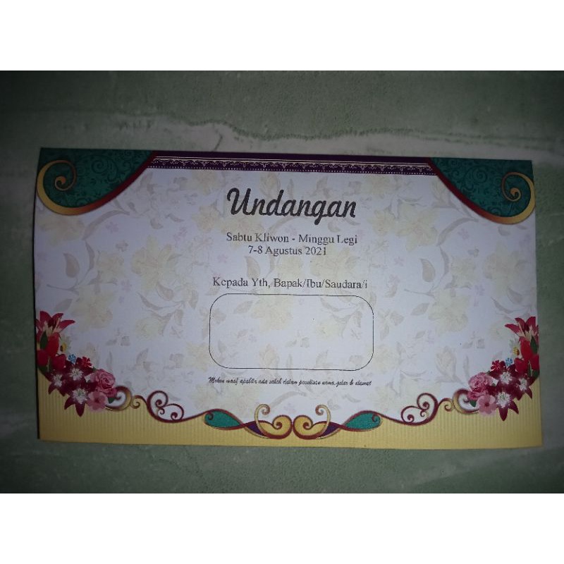 Detail Undangan Kosong Nomer 12