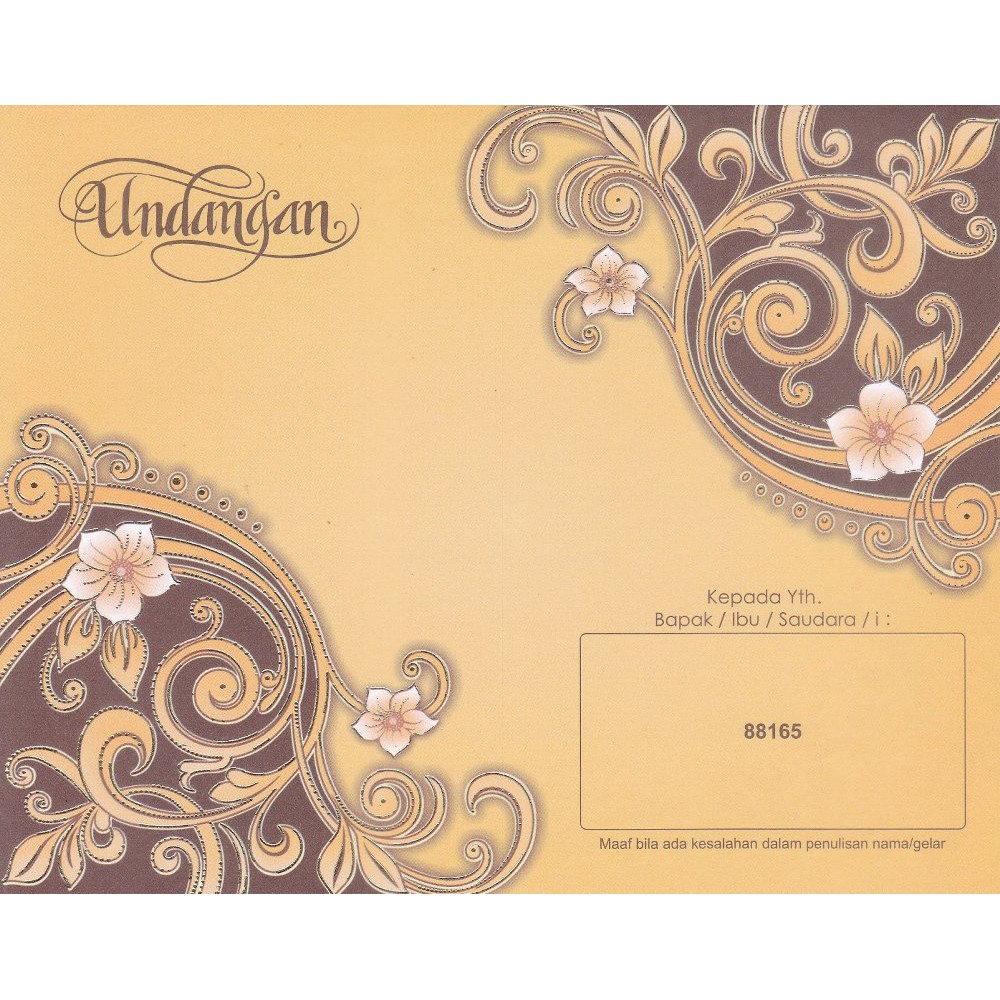 Detail Undangan Kosong Nomer 3