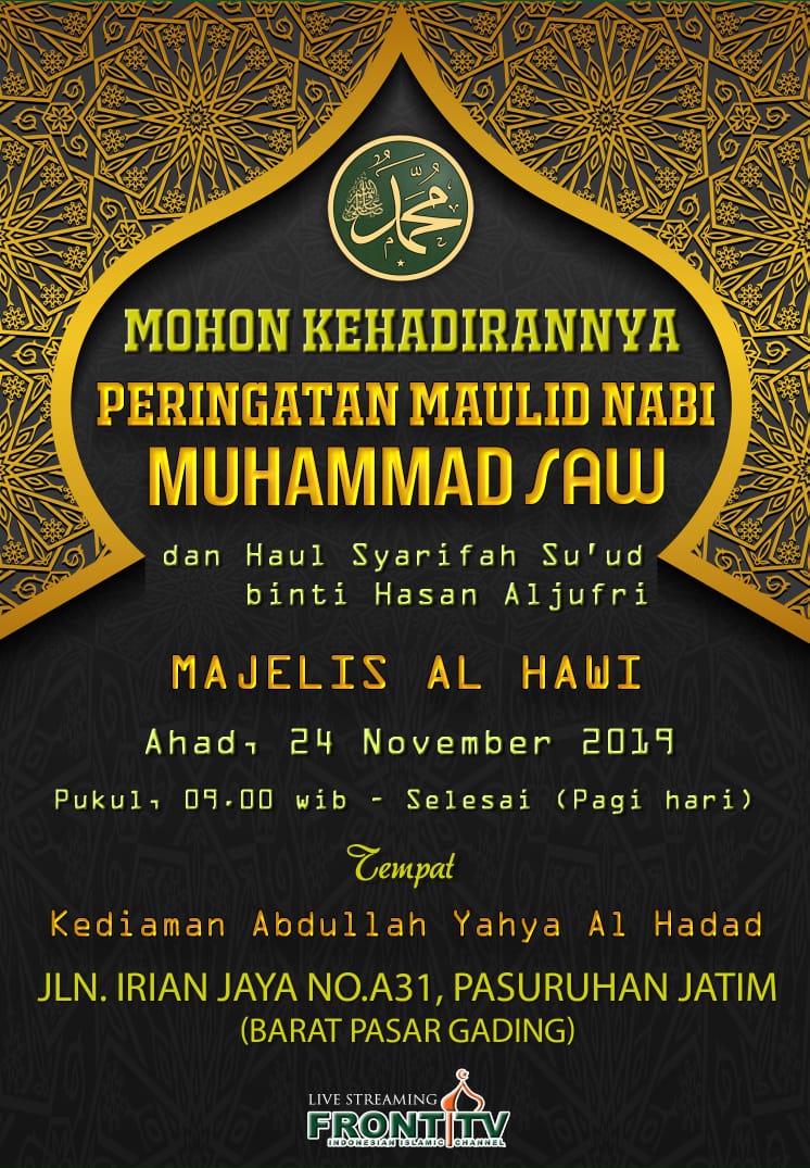 Detail Undangan Maulid 2019 Nomer 24