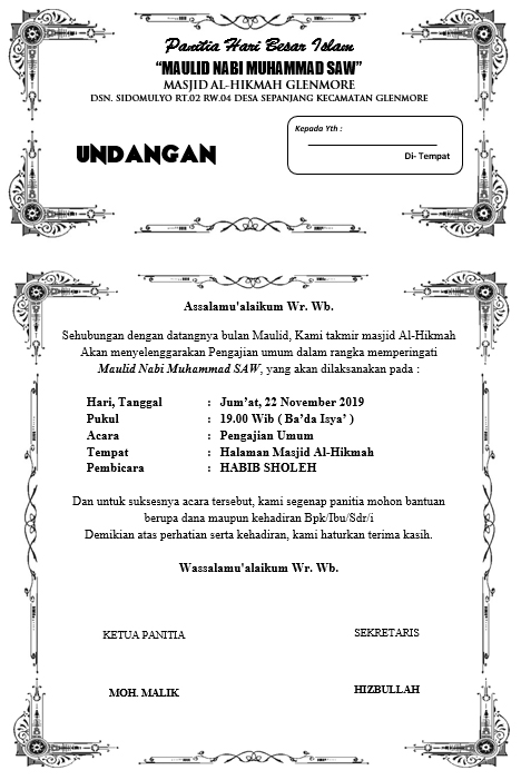 Detail Undangan Maulid 2019 Nomer 41