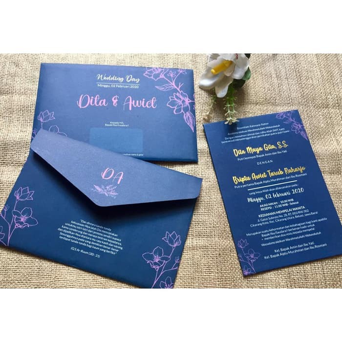 Detail Undangan Nikah Hardcover Nomer 16