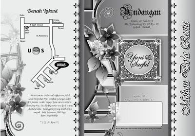 Detail Undangan Nikah Hitam Putih Nomer 21