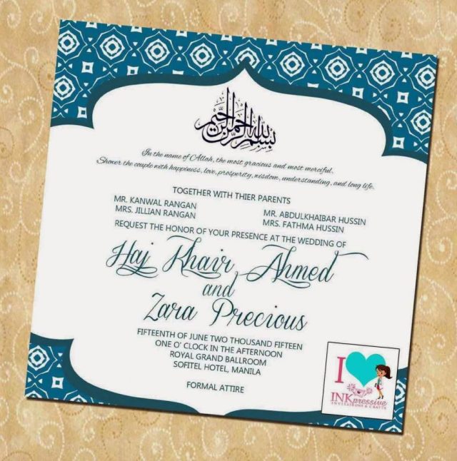 Detail Undangan Nikah Islami Nomer 20