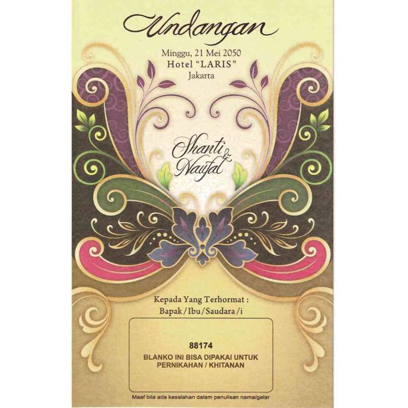 Detail Undangan Nikah Kosong Nomer 32