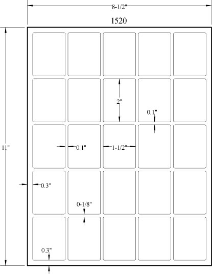 Detail 1 X 1 Label Template Nomer 36