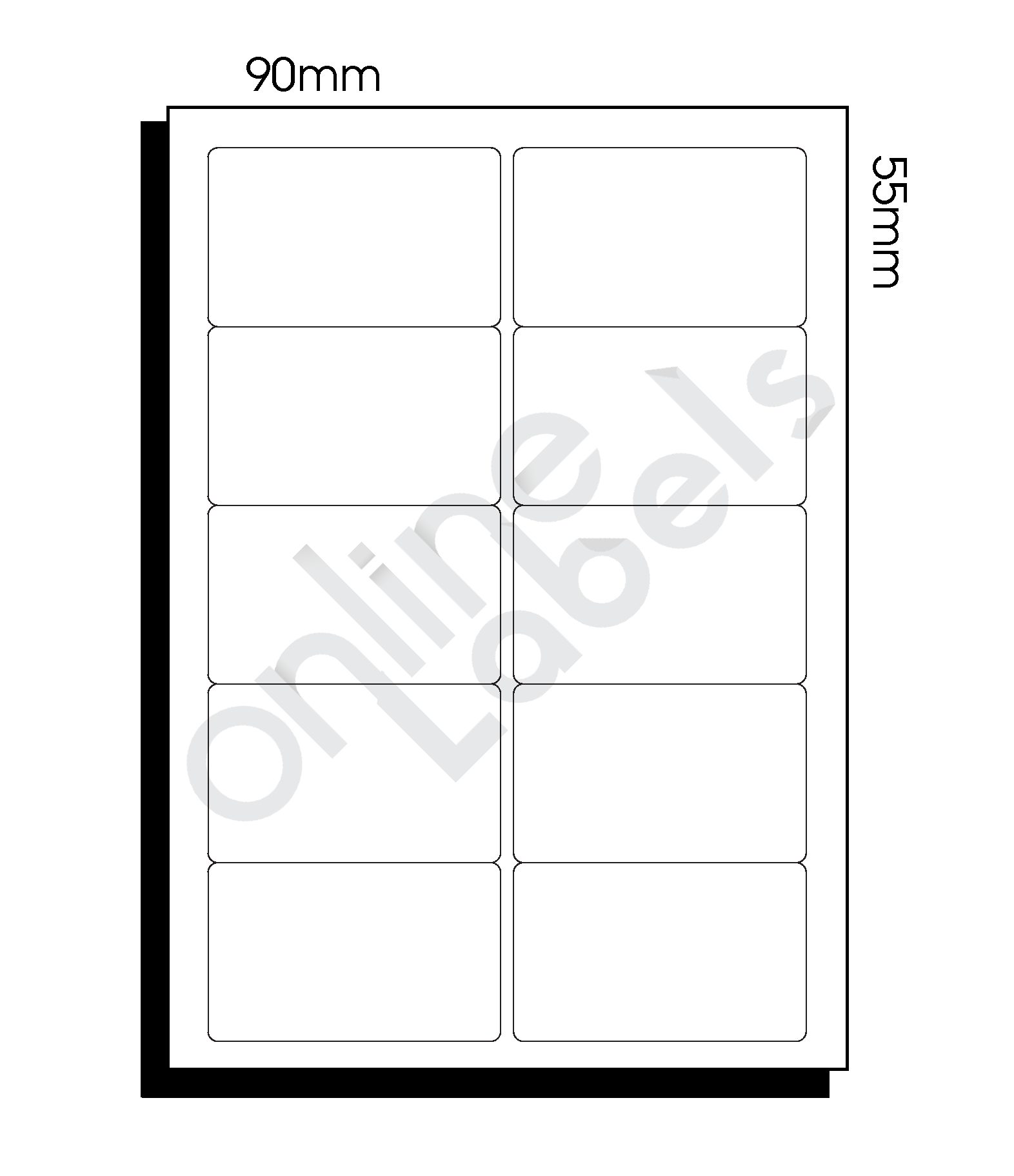 Detail 10 Labels Per Sheet Template Nomer 41