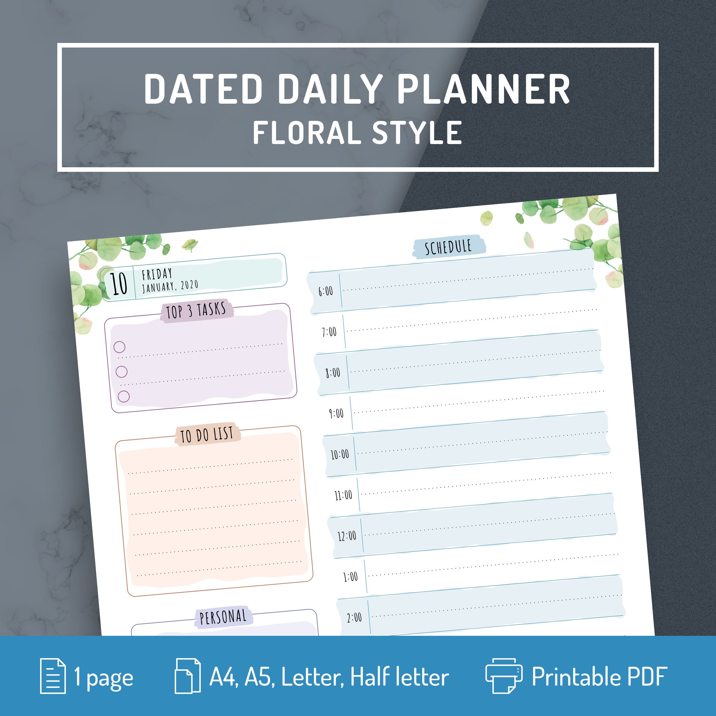 Detail 10x Planner Template Nomer 19