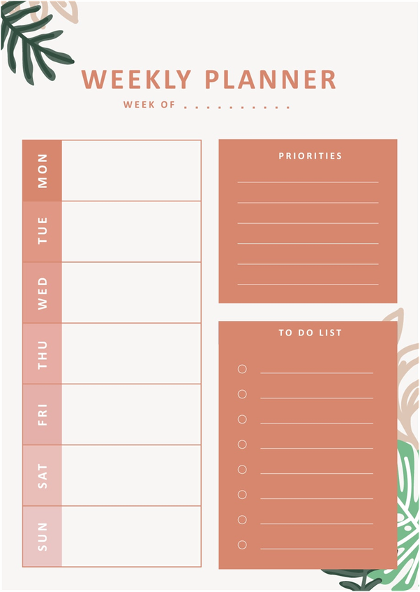 Detail 10x Planner Template Nomer 47