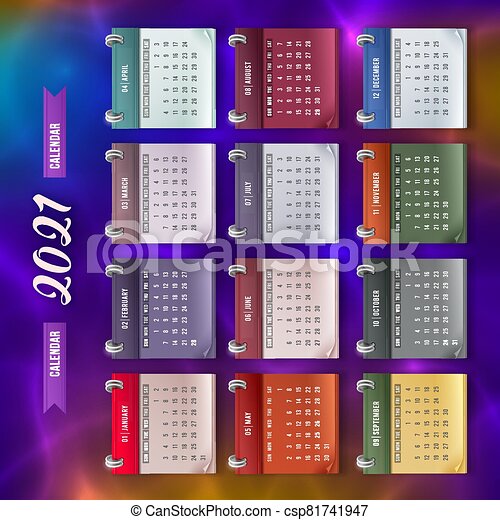 Detail 12 Month Calendar Template 2021 Nomer 30