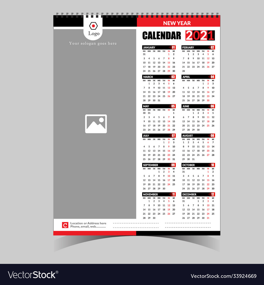 Detail 12 Month Calendar Template 2021 Nomer 35