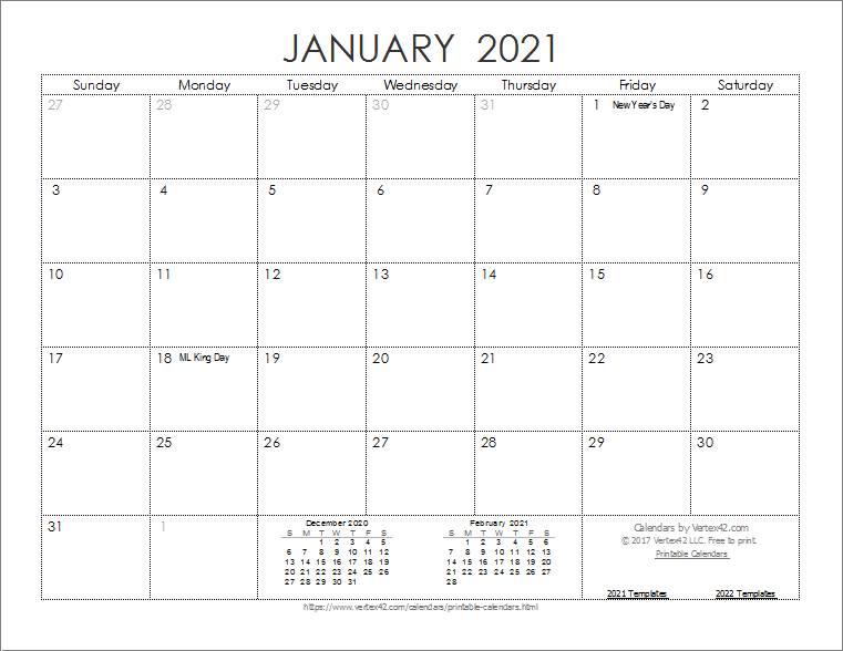 Detail 12 Month Calendar Template 2021 Nomer 37