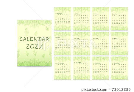 Detail 12 Month Calendar Template 2021 Nomer 51