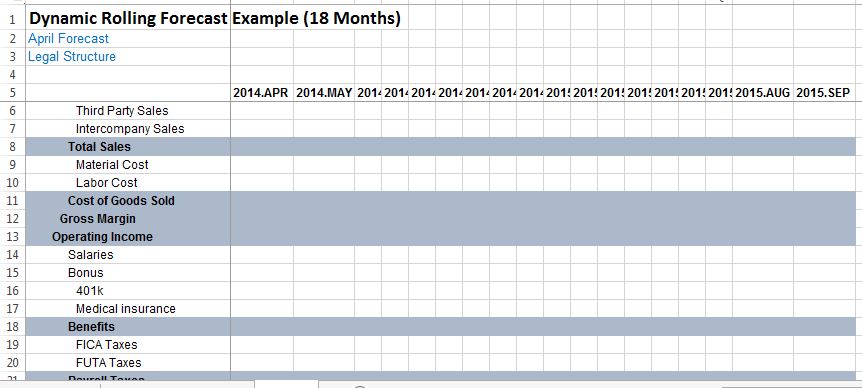 Detail 12 Month Rolling Forecast Excel Template Nomer 33