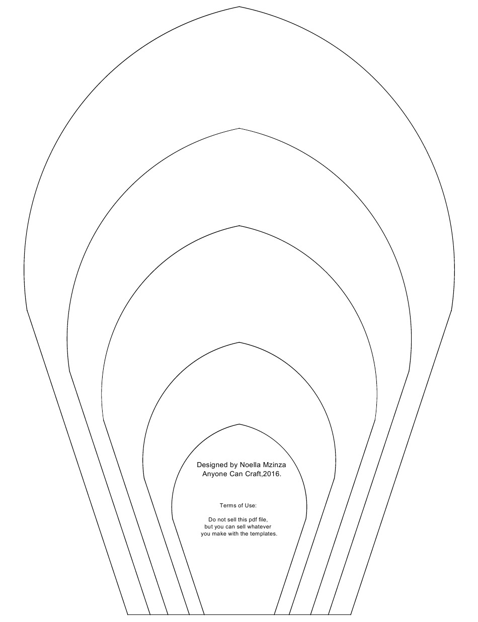Detail 12 Petal Flower Template Nomer 34