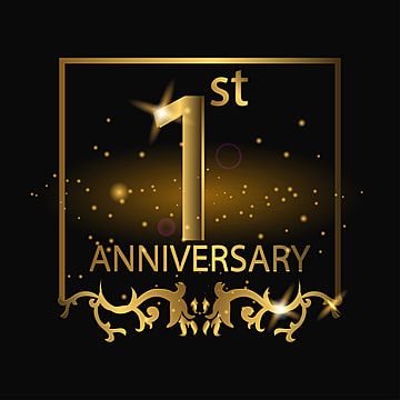 Detail 1st Anniversary Template Nomer 31