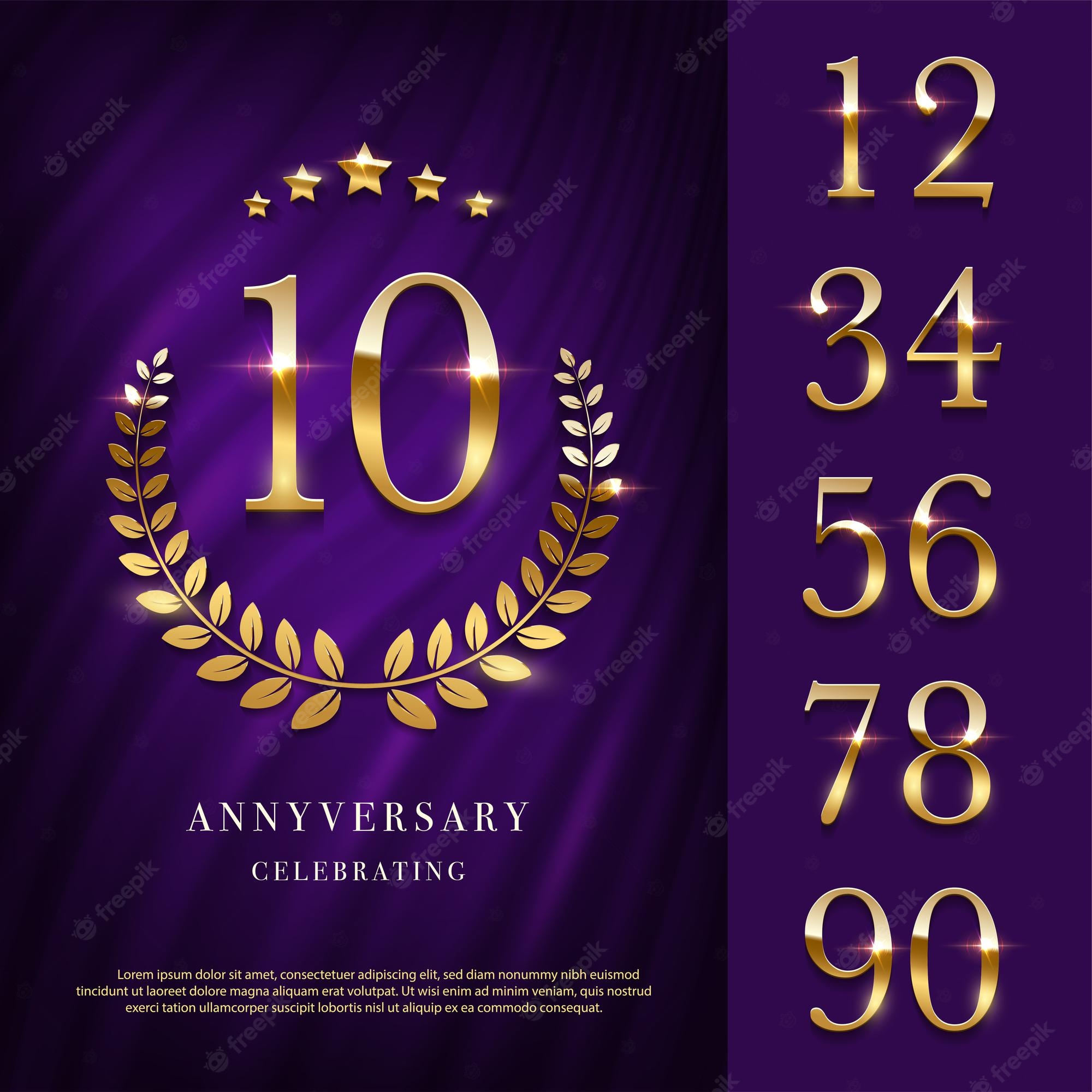 Detail 1st Anniversary Template Nomer 46