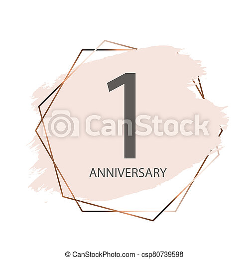 Detail 1st Anniversary Template Nomer 58