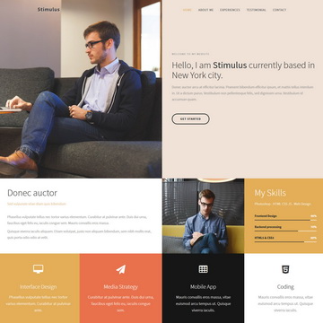 Detail 2 Column Bootstrap Template Nomer 19