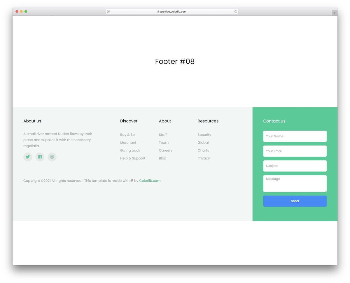 Detail 2 Column Bootstrap Template Nomer 22