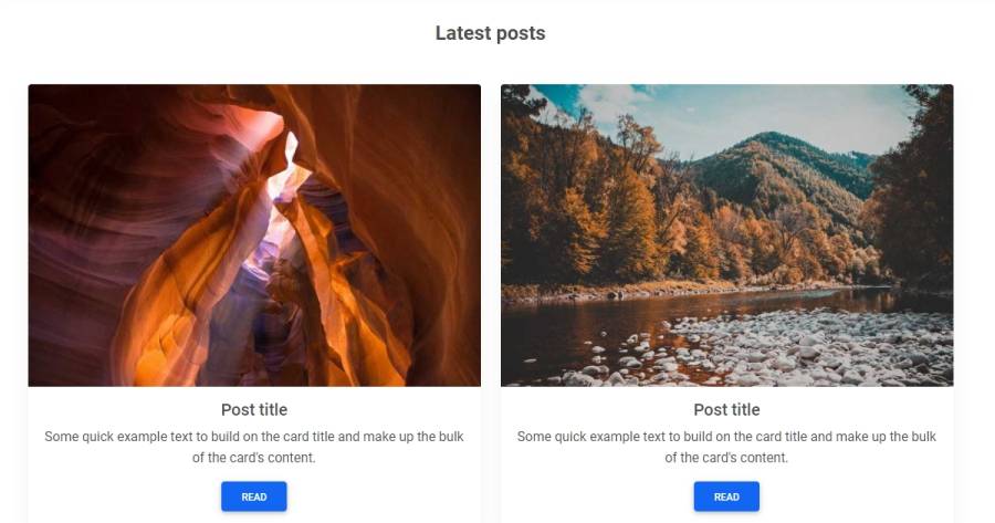 Detail 2 Column Bootstrap Template Nomer 4