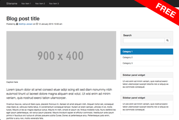 Detail 2 Column Bootstrap Template Nomer 44