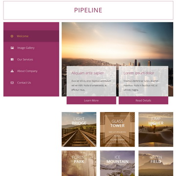 Detail 2 Column Bootstrap Template Nomer 7