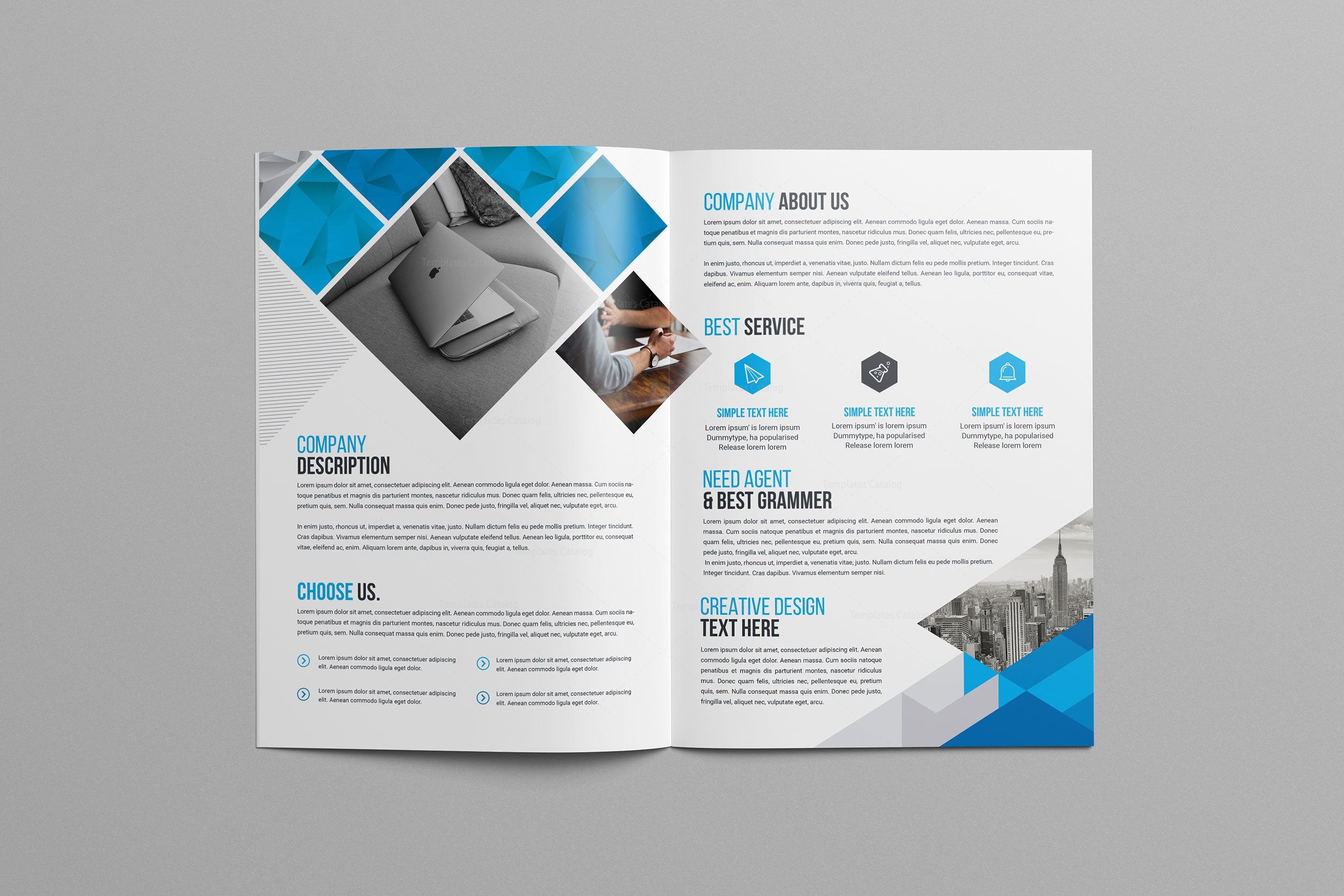 Detail 2 Fold Brochure Template Nomer 4