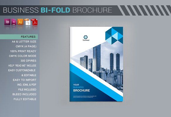 Detail 2 Fold Brochure Template Nomer 42