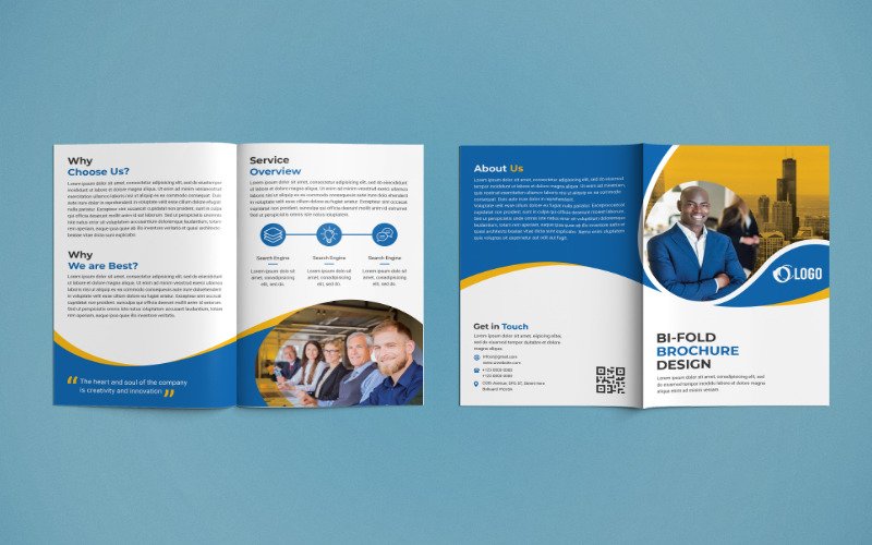 Download 2 Fold Brochure Template Nomer 6