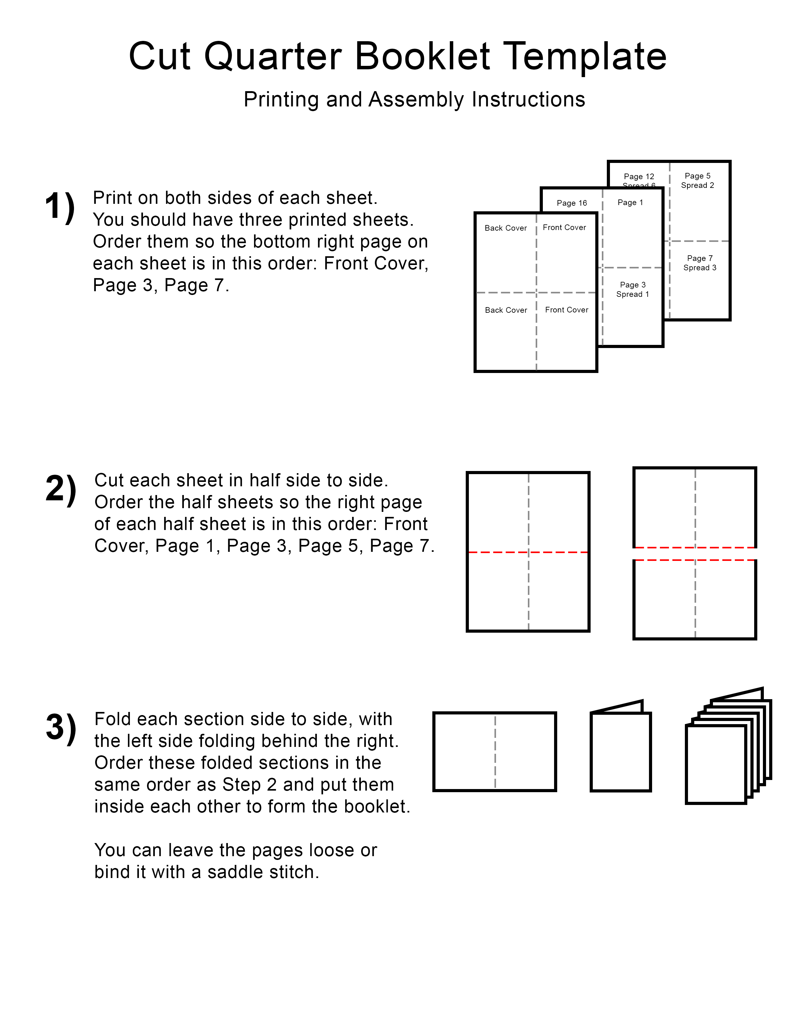 Detail 2 Page Booklet Template Nomer 3