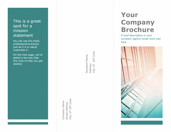 Detail 2 Page Booklet Template Nomer 30