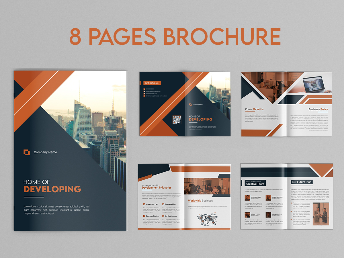 Detail 2 Page Booklet Template Nomer 48