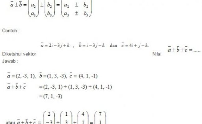 Detail 20 Contoh Soal Un Vektor Matematika Dan Pembahasannya Nomer 4