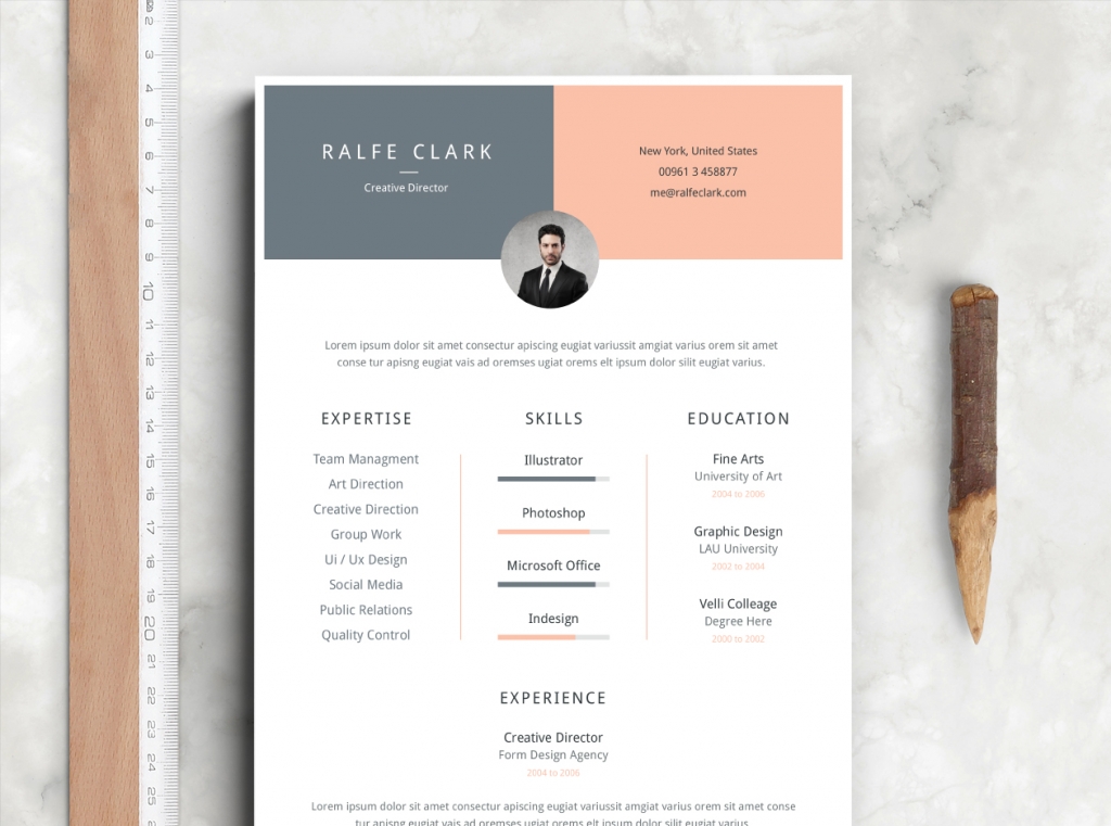 Detail 2019 Cv Template Nomer 8