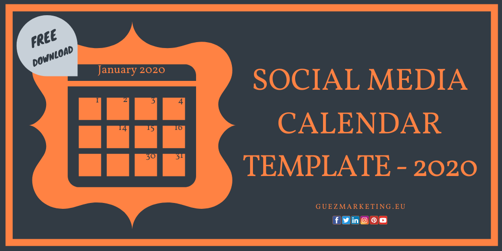 Detail 2019 Marketing Calendar Template Nomer 35