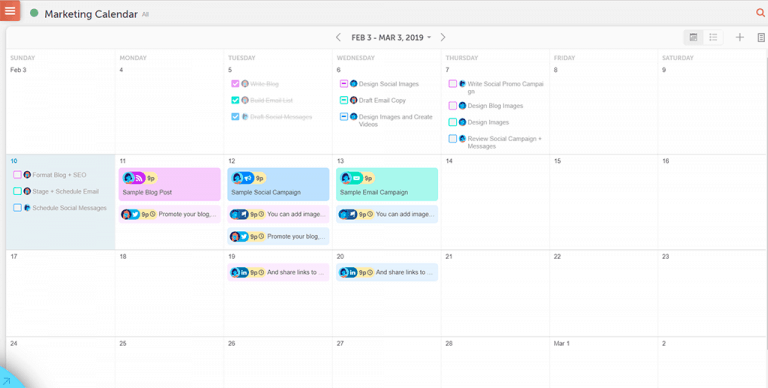 Detail 2019 Marketing Calendar Template Nomer 52