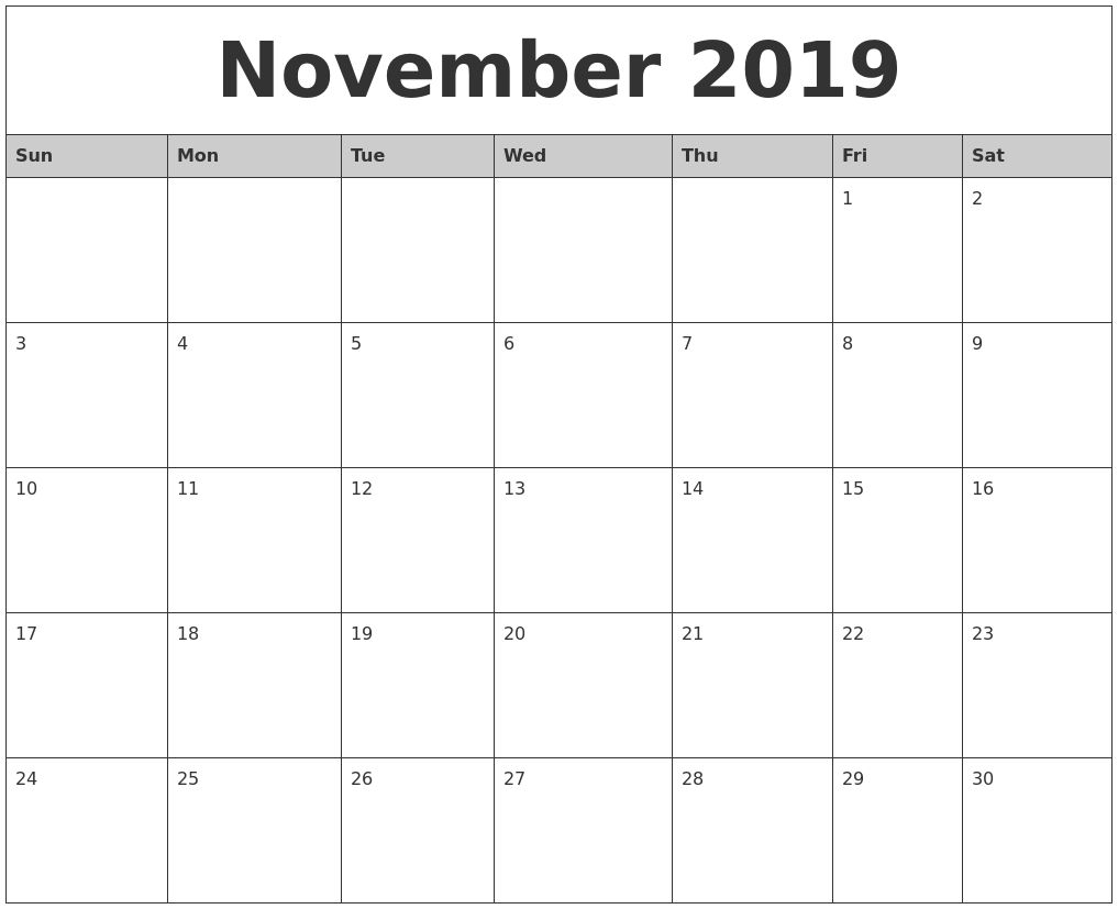 Download 2019 Monthly Calendar Template Excel Nomer 26